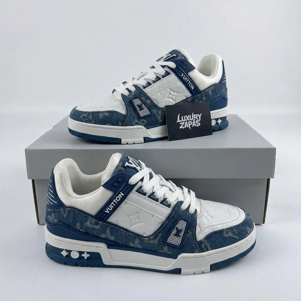 LOUIS VUITTON TRAINER "Blanco/Azul"