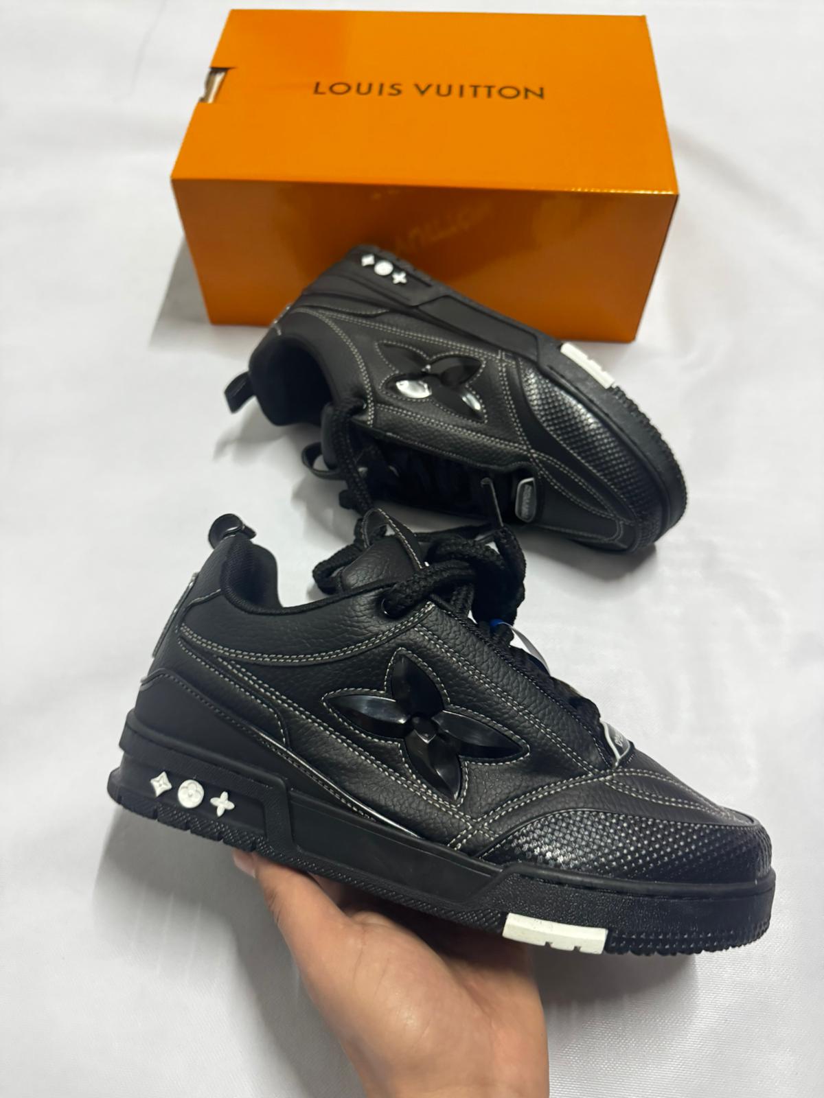 LOUIS VUITTON SKATE  De Cuero "Negras"