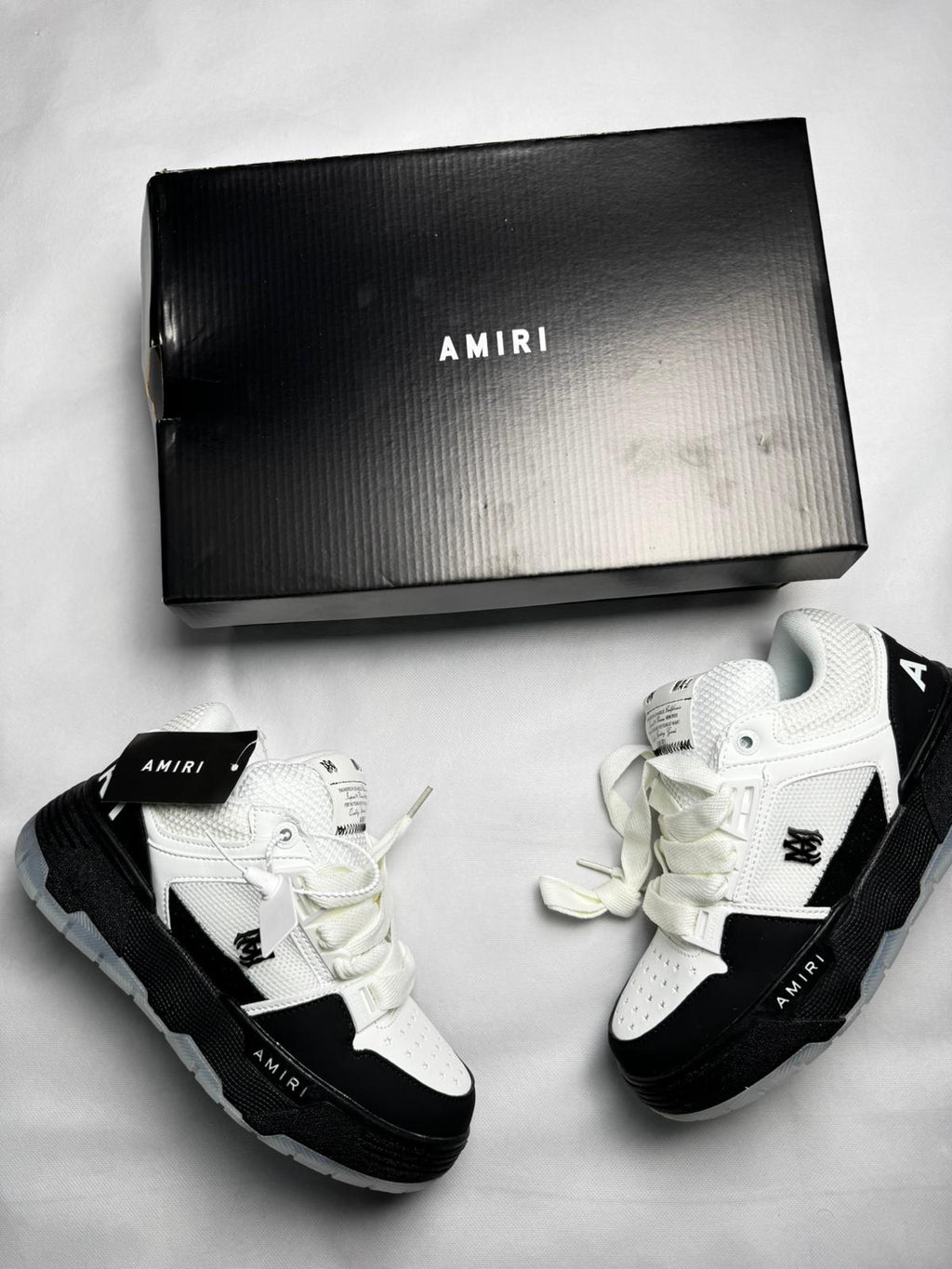 Amiri Skel Top Low Black & White
